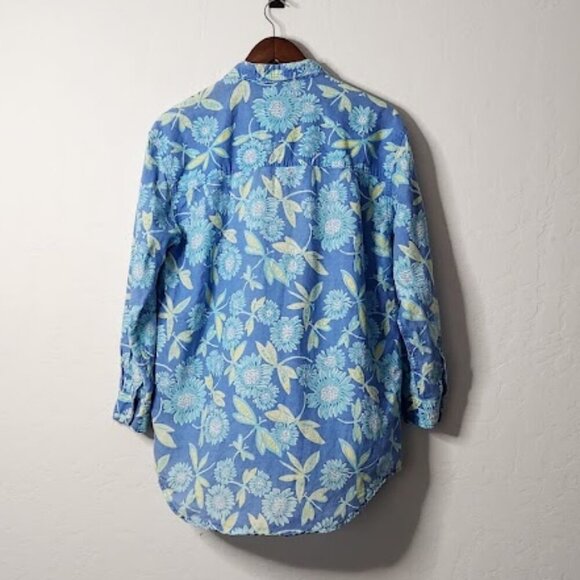 Vintage Lilly Pulitzer Women's Long Sleeve Button-Down Shirt Size medium - Picture 4 of 6